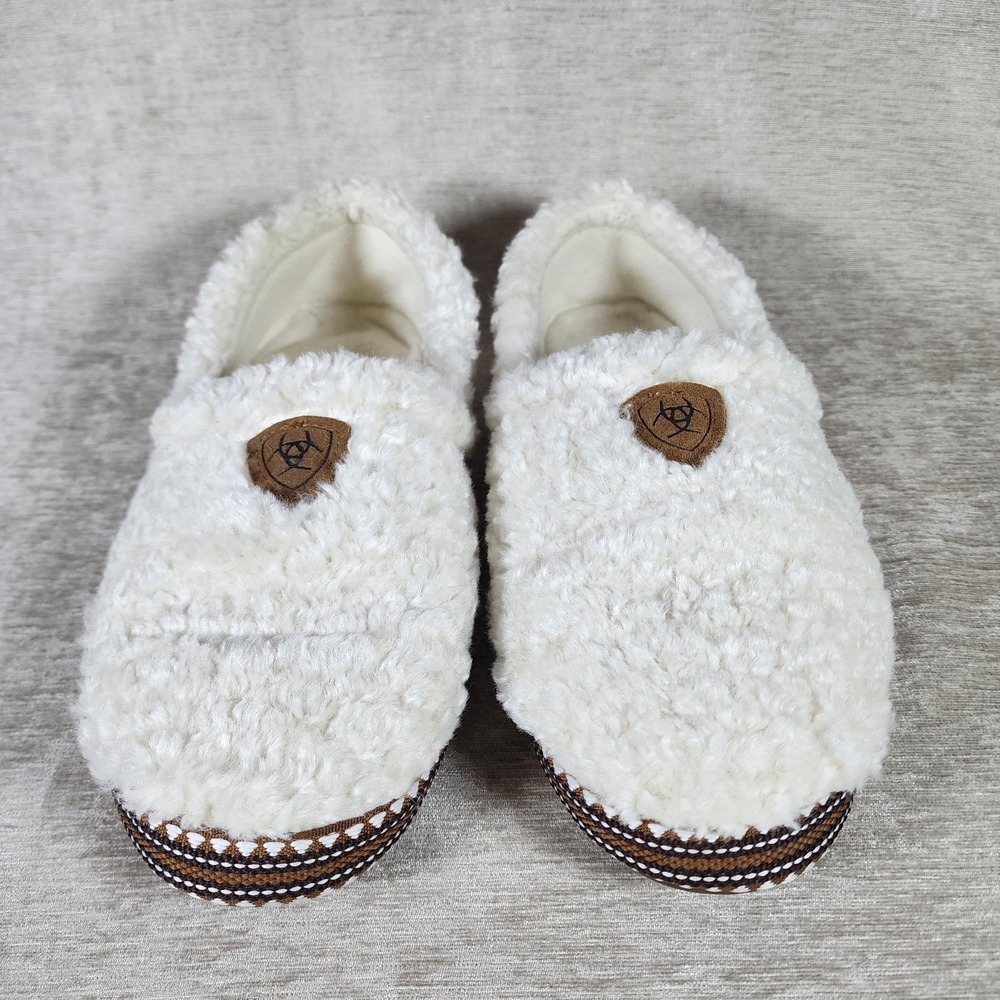 Ariat Women's Snuggle Slipper Off White Size L 8.5-9